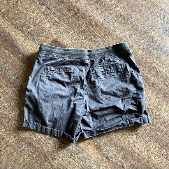 Eddie Bauer Shorts Pull On Grey 12 Cotton Athleisure - Picture 10 of 15